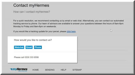 contact my Hermes by email